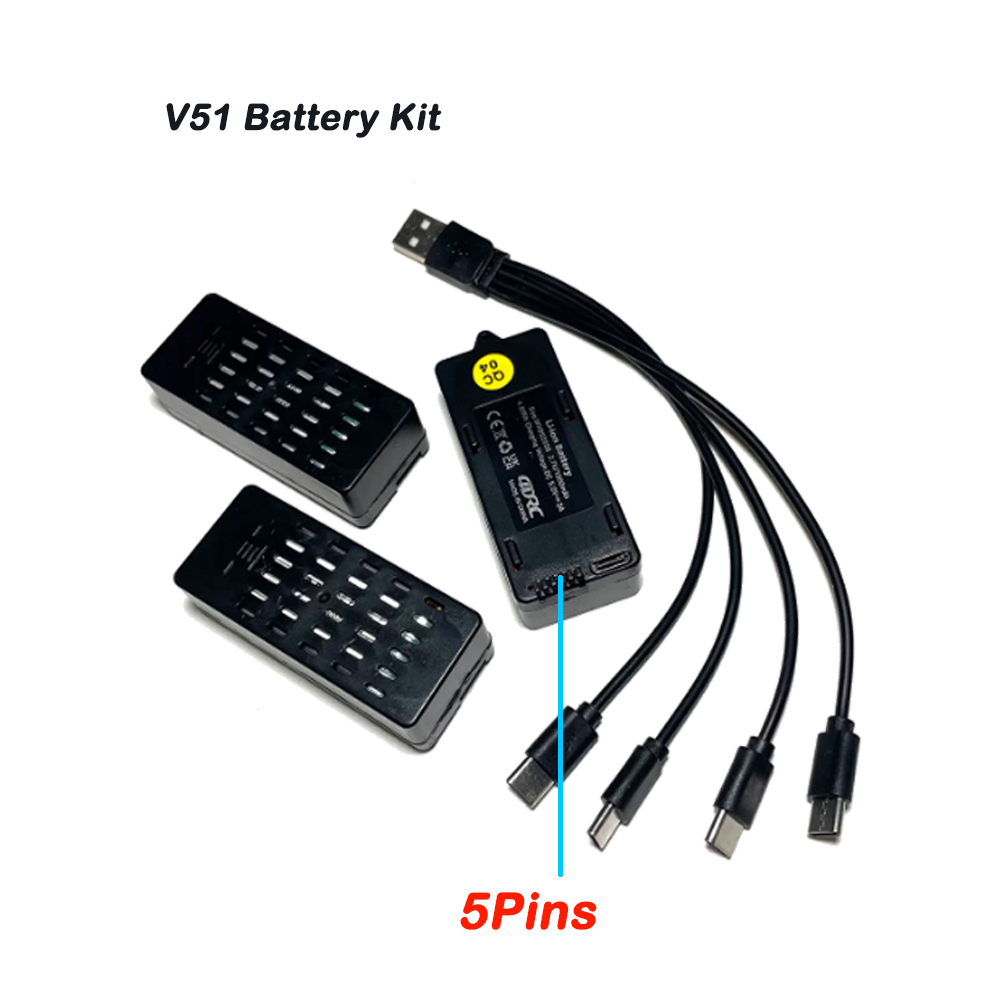 3 adet 4D-V51 Pil 3.7V 1300mAh - Drone Racing Charger incelemesi ve fiyatı